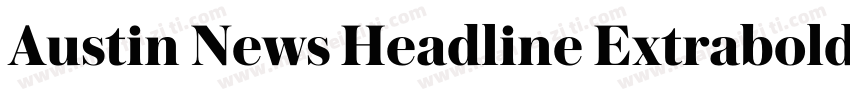 Austin News Headline Extrabold字体转换